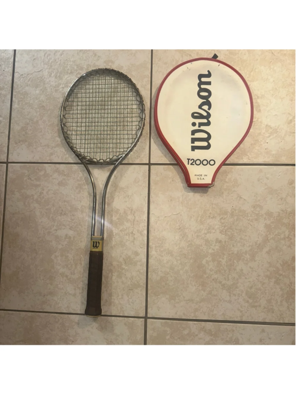Wilson T2000 Vintage Tennis Racket One Size Silver Brown